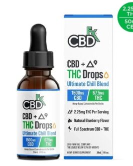 CBDfx Ultra Full Spectrum CBD Tincture for Chill + THC