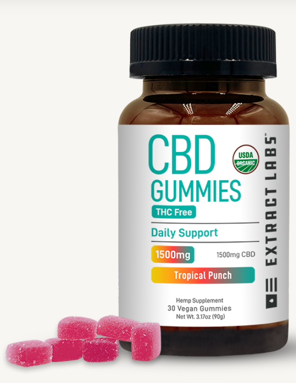 Extract Labs Organic THC Free Gummies